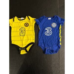Chelsea FC Baby Romper Set of 2 9–12M Official Soccer